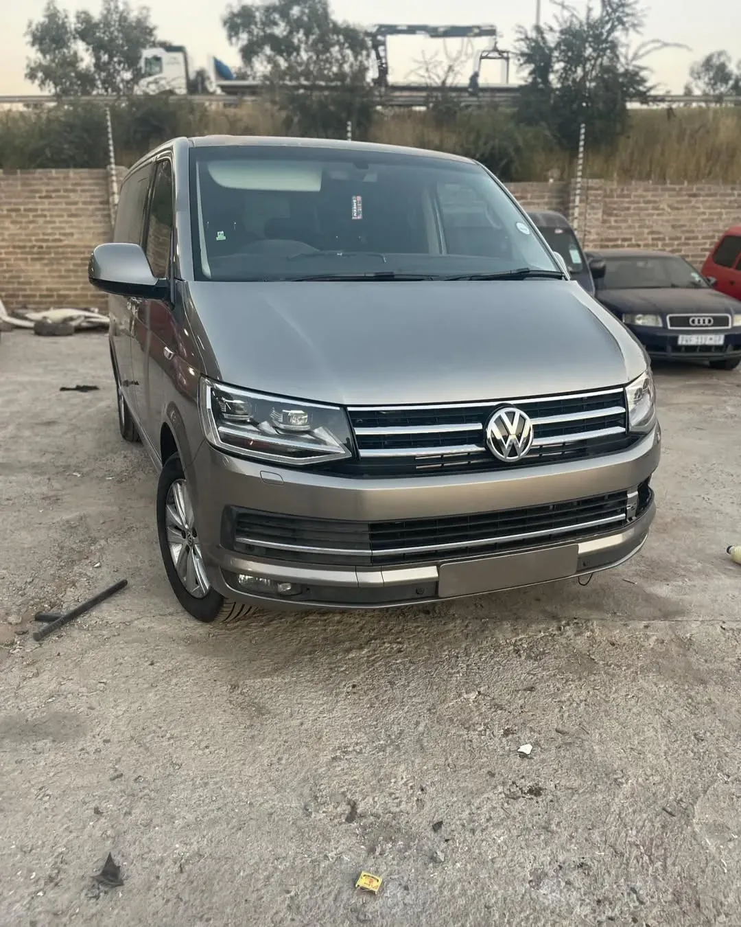 After collision repair – Volkswagen Caravelle fully restored to factory finish